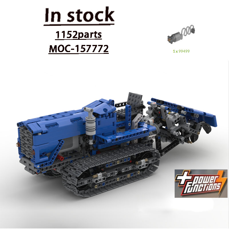 Urban Farming Model - MOC-157772 Urban Farm Landbouwrupsbandtractor Bouwsteenmodel 1155