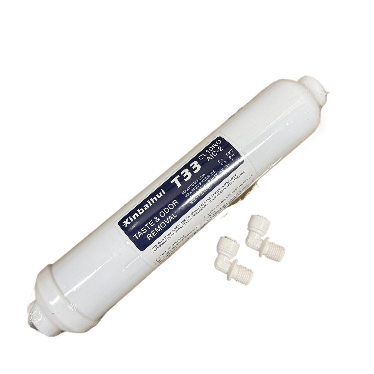 Carbon Filter Inline - Premium Kokosnootschelp T33 Post Carbon Filter