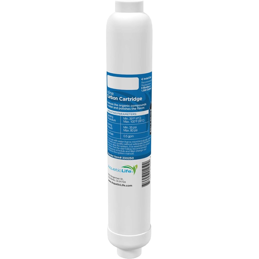 Carbon Filter Inline - Aquarium Inline Koolstoffilter Vervangingscartridge of RO-systeem