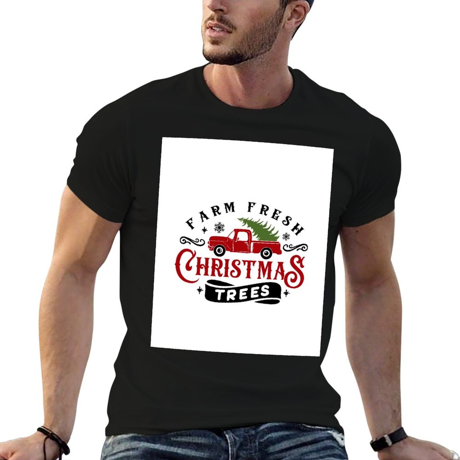 Farm Fresh Kerstbomen T-shirt  - Urban Farming In China recensie en prijs