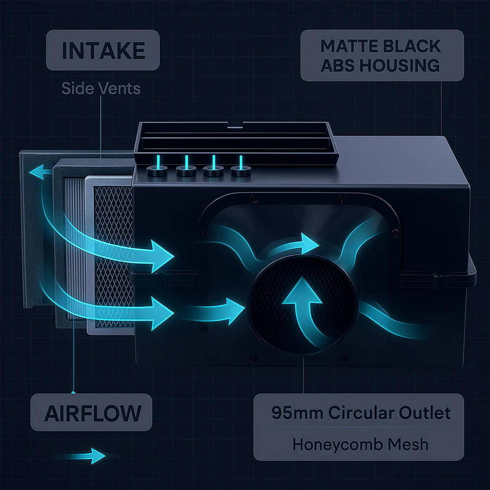 Luchtinlaatfilterbox met voorf - Carbon Filter Inline recensie en prijs
